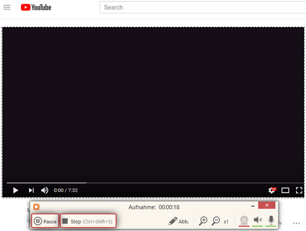 Das Livestream Aufnahme stoppen Das Livestream Aufnahme stoppen